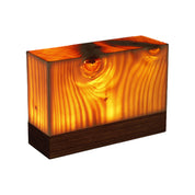 GlowWood - Table Lamp with Built-in Battery and Touch Control LED Lighting for Bedroom and Desk