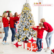 AvenlyHome| Hinged Xmas Tree | Height 6 and 7.5ft PVC Tips | Green | Easy Setup