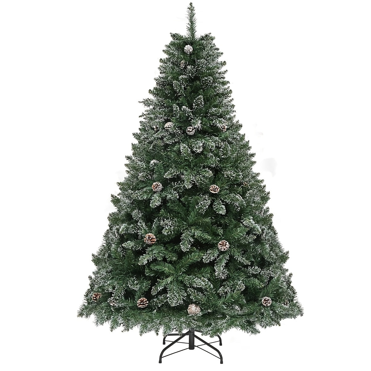 AvenlyHome | Snow Flocked Tree 183cm | 800 Tips, Stand | 800 Tips Snow | No Power