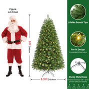 AvenlyHome|1.8m Pre-Lit Christmas Tree|250 LED Warm White|778 Tips|Easy Assembly
