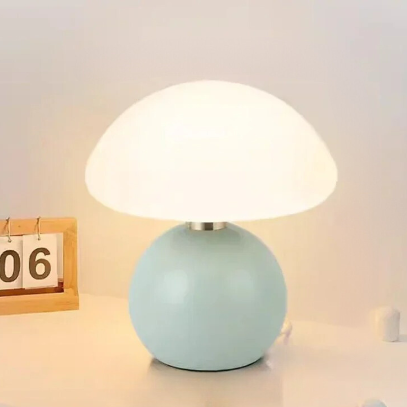 Mushroom Small Table Lamp - Cream Wind Ceramic