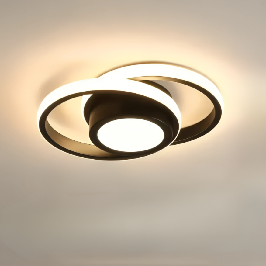 Modern LED Ceiling Light - 2 Rings