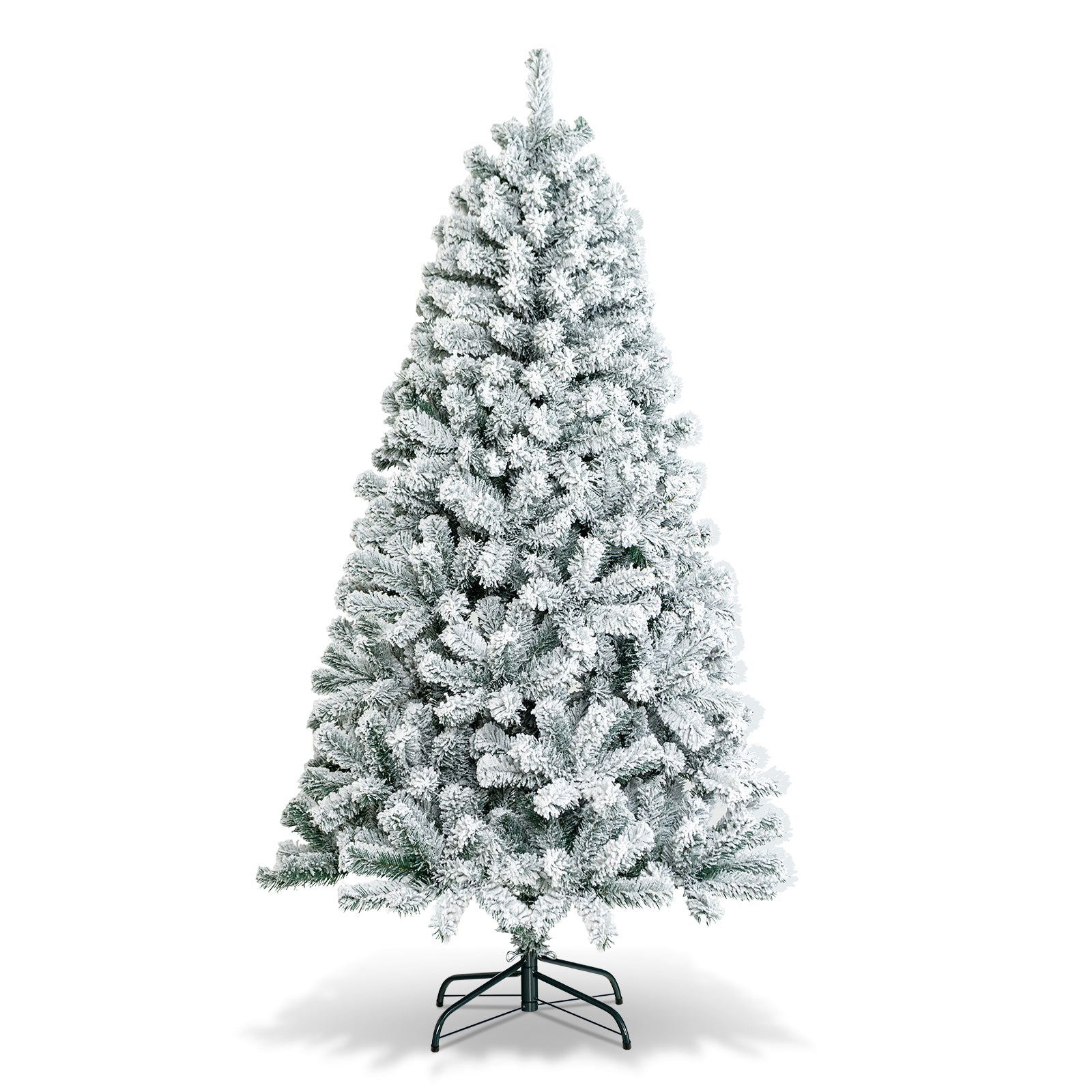 AvenlyHome| Hinged Xmas Tree | Height 6 and 7.5ft PVC Tips | Green | Easy Setup