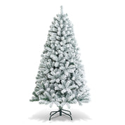 AvenlyHome| Hinged Xmas Tree | Height 6 and 7.5ft PVC Tips | Green | Easy Setup