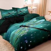 GlowingGarden - Luxe Dragonfly Duvet Cover Bedding Set