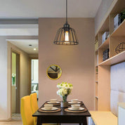 IronSphere – Pendant Light in Black Iron with Industrial Style