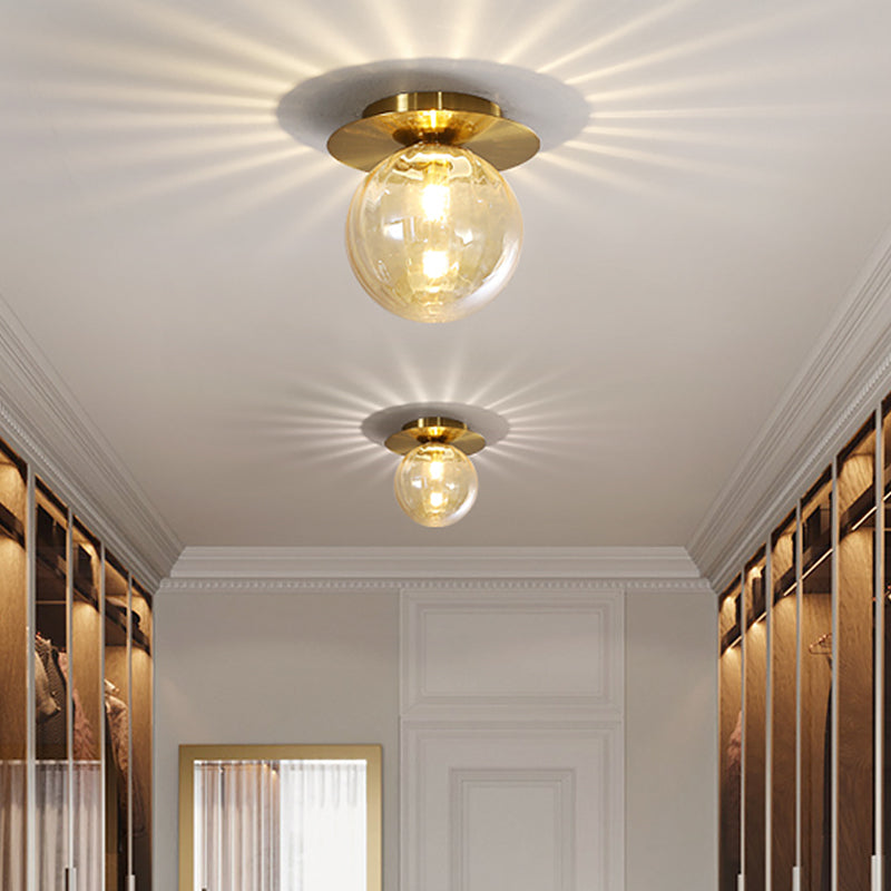 LuxeFlush – Ceiling Light with Smoked Glass