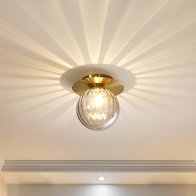 LuxeFlush – Ceiling Light with Smoked Glass