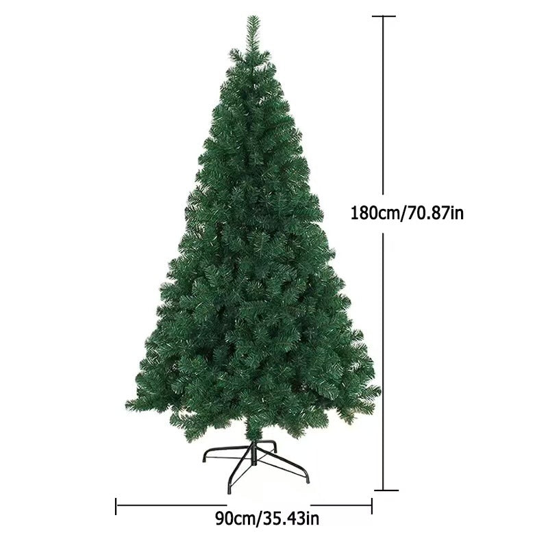 AvenlyHome Artificial Christmas Tree|1020 PE PVC|4ft/5.9ft Green|Foldable Base