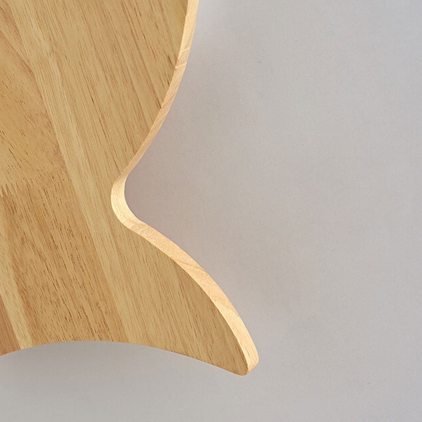 Nordic Minimalist Oak and Acrylic LED Wall Lamp in Fish Shape