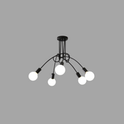 American Vintage Chandelier - Wrought Iron LED Pendant Light