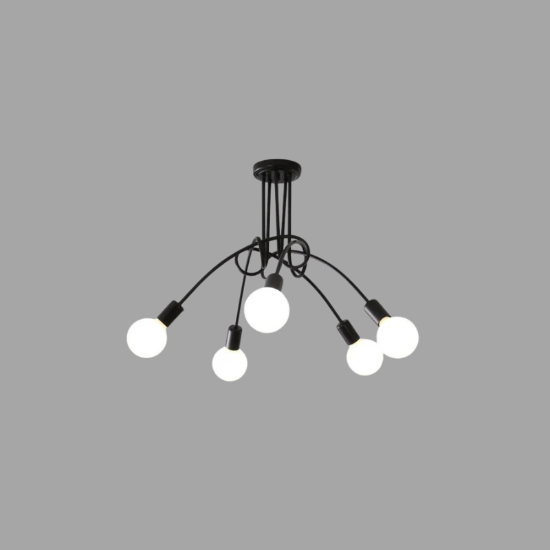 American Vintage Chandelier - Wrought Iron LED Pendant Light