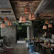 RusticCharm – Pendant Light in the Shape of a Wooden Bucket for the Bar