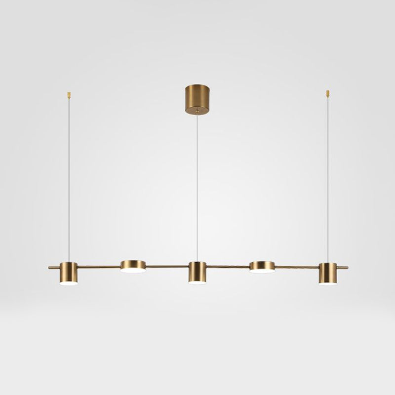 Aluminium Drum Pendant Light - Modern Lighting for a Kitchen Island
