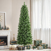 Shareconn Slim Pencil Christmas Tree 545 Tips 200 Lights Space Saving Stand