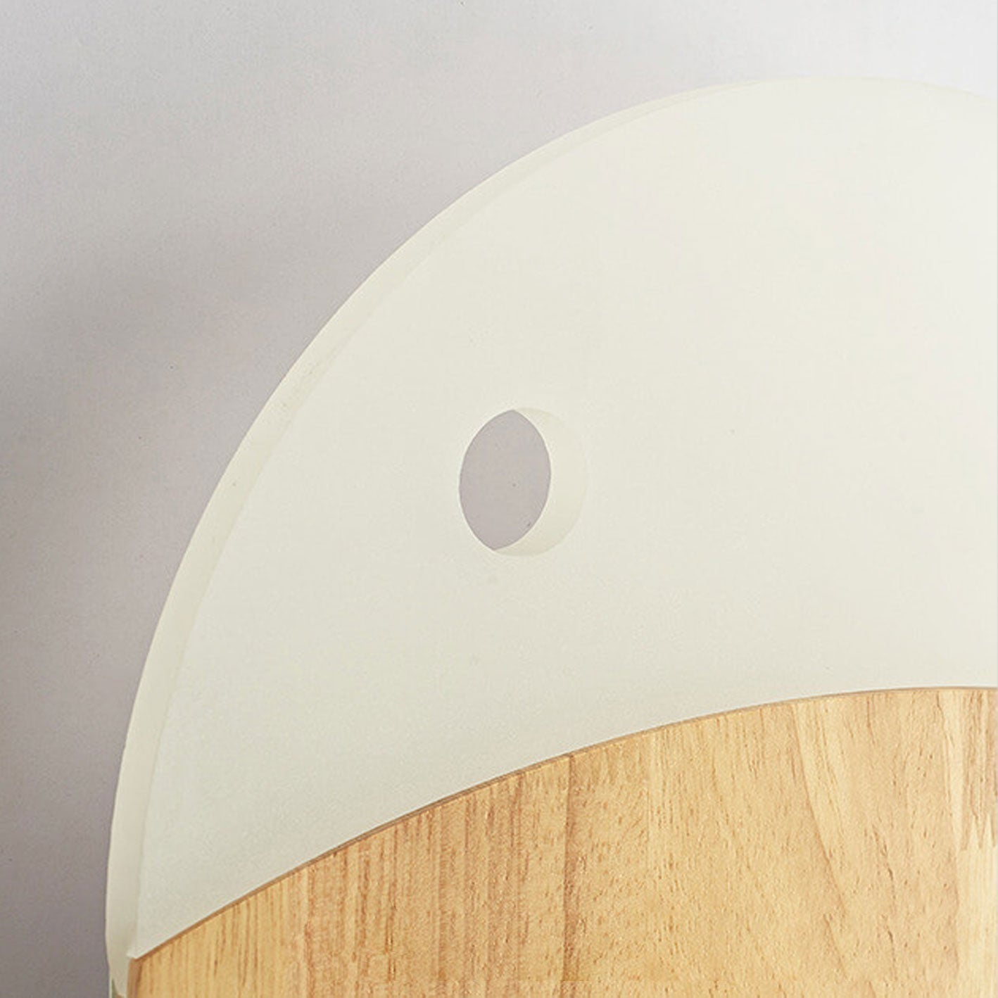Nordic Minimalist Oak and Acrylic LED Wall Lamp in Fish Shape