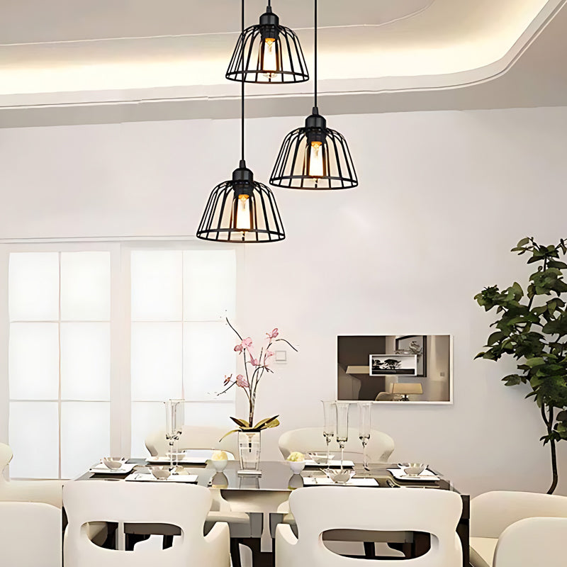 IronSphere – Pendant Light in Black Iron with Industrial Style