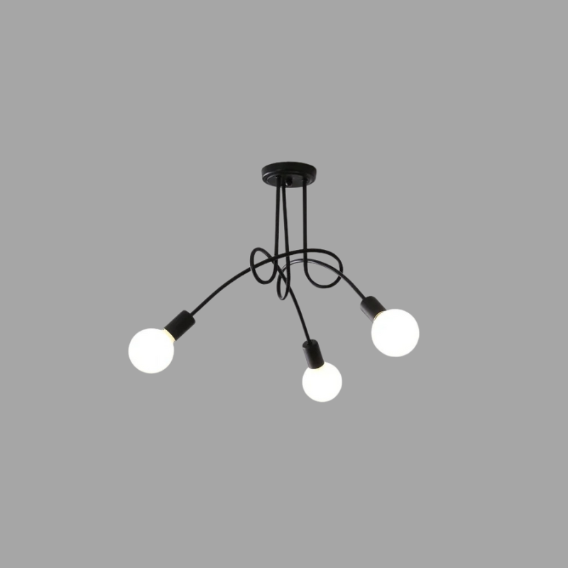 American Vintage Chandelier - Wrought Iron LED Pendant Light