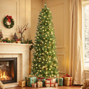 Shareconn Slim Pencil Christmas Tree 545 Tips 200 Lights Space Saving Stand
