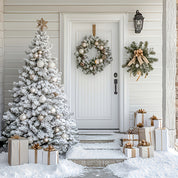 AvenlyHome| 6ft Christmas Tree With Foldable Base | Easy Setup | Green | No Container Needed