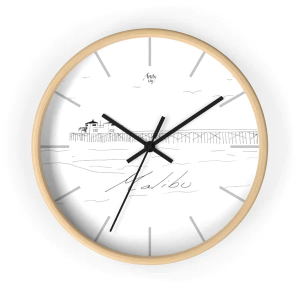 BeachWalk - Seaside Promenade Wall Clock