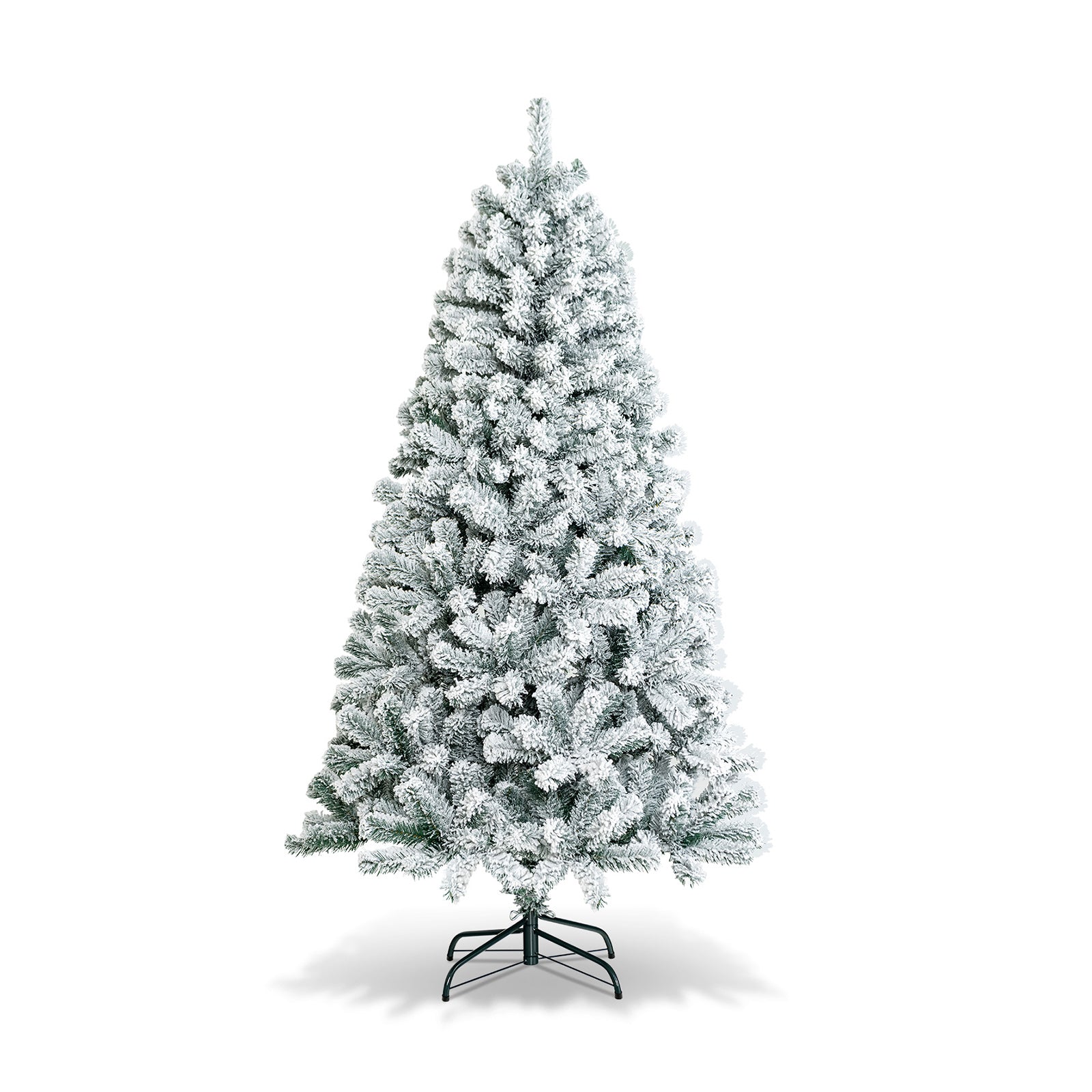 AvenlyHome| Hinged Xmas Tree | Height 6 and 7.5ft PVC Tips | Green | Easy Setup