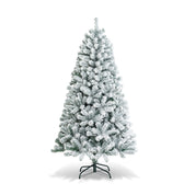 AvenlyHome| Hinged Xmas Tree | Height 6 and 7.5ft PVC Tips | Green | Easy Setup