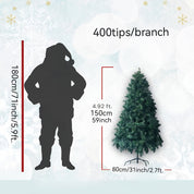 AvenlyHome| Artificial Christmas Tree | 5ft 6ft 7ft | Green | No Electricity