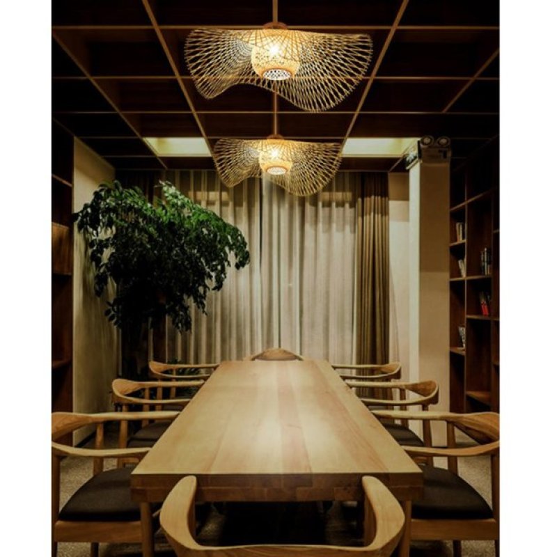 MutoCraft - Japanese Style Rattan Pendant Lamp
