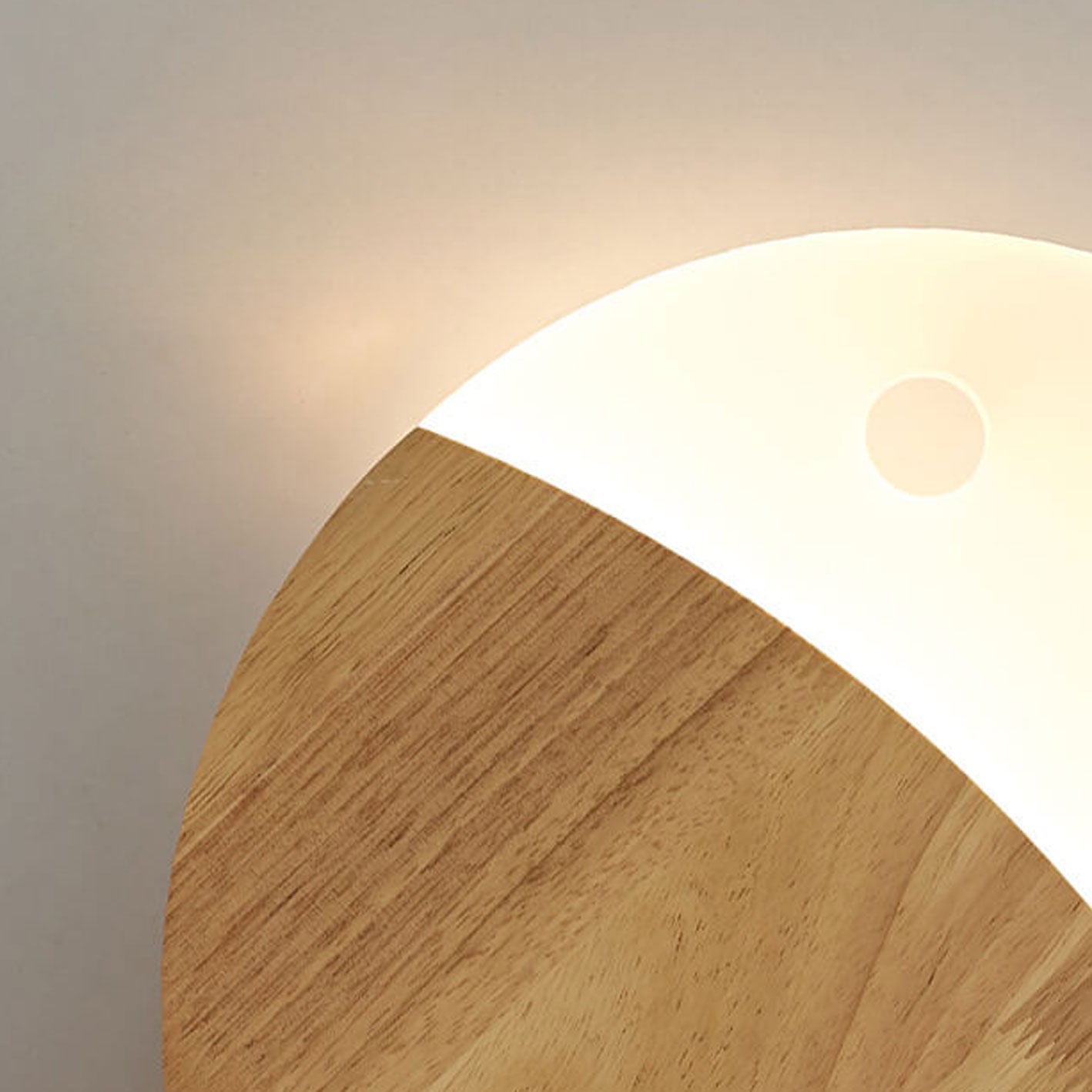 Nordic Minimalist Oak and Acrylic LED Wall Lamp in Fish Shape