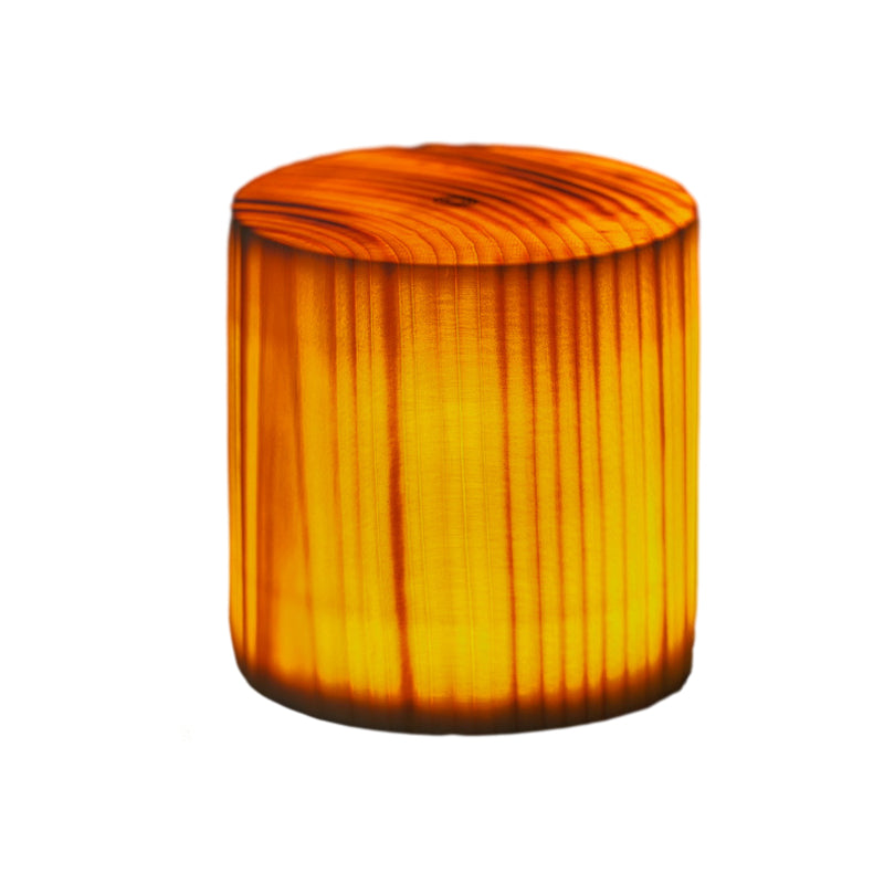 GlowWood - Table Lamp with Built-in Battery and Touch Control LED Lighting for Bedroom and Desk