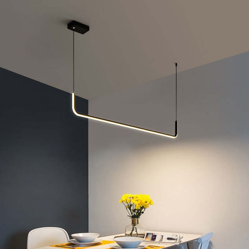Edge - Modern LED Pendant Light in Metal and Silicone