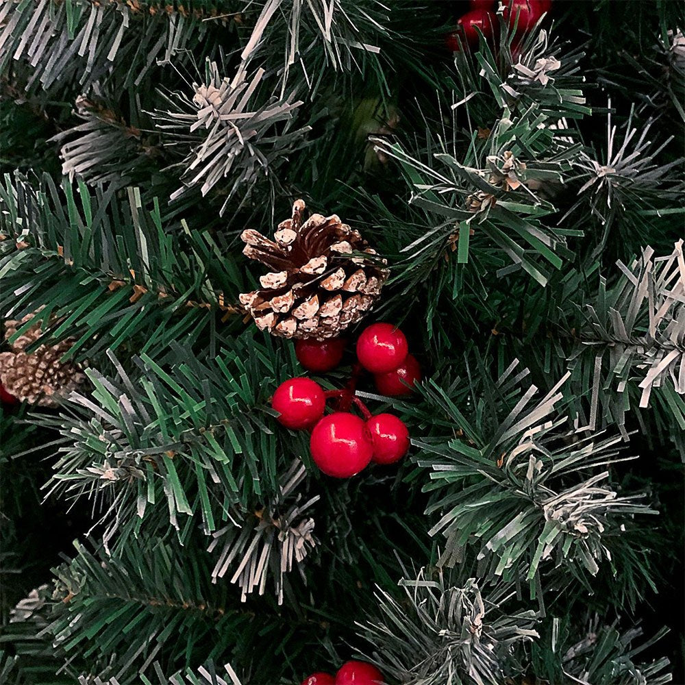 AvenlyHome Snow Flocked Xmas Tree 180cm Festive Decor