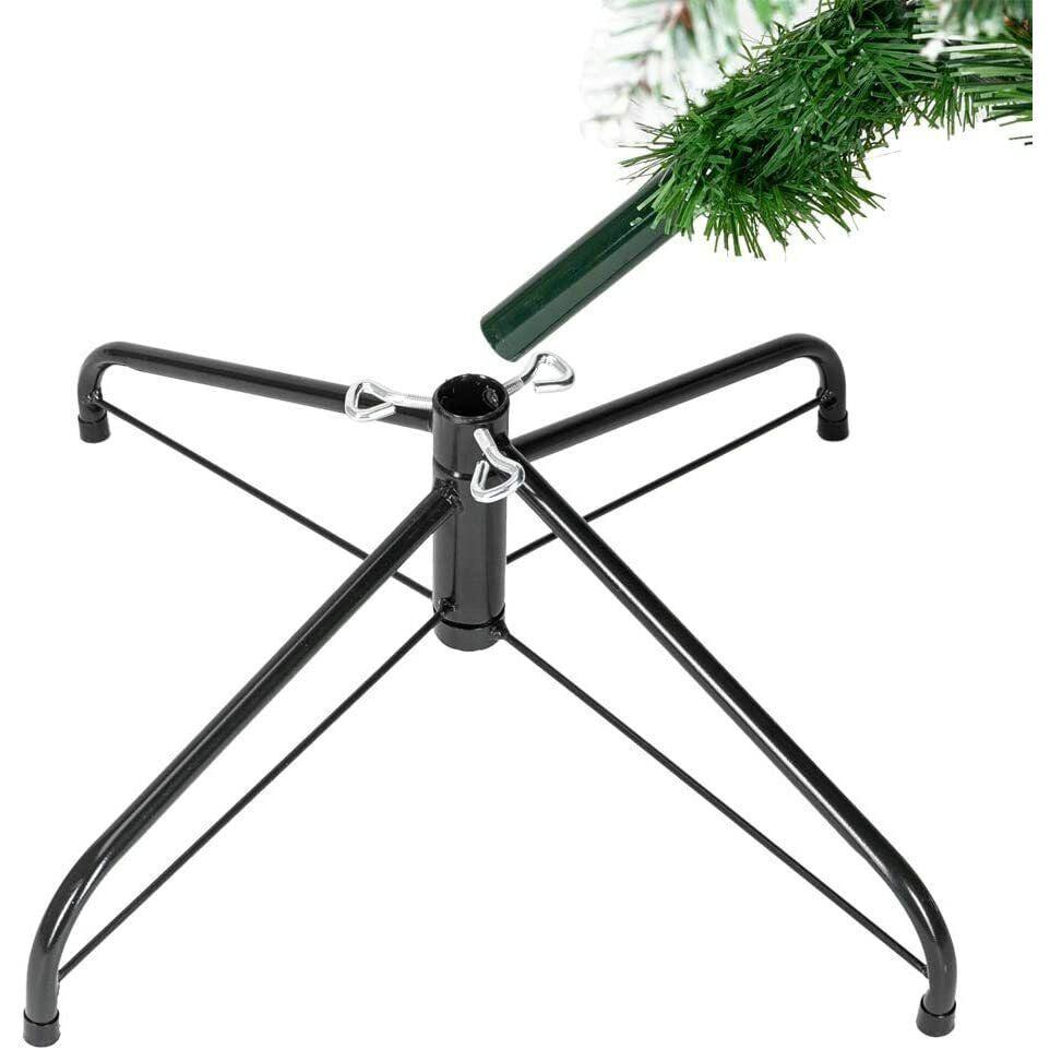 BritTree Classic Christmas Tree|Unlit Green Branches|Metal Leg|One Size|No Power