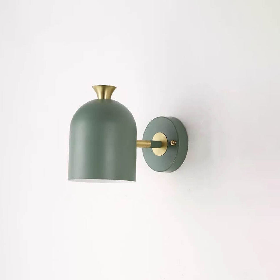 Modern Macaron Metal Cylinder Wall Light with 1 Bulb