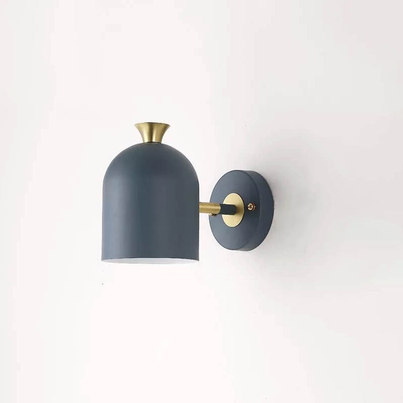 Modern Macaron Metal Cylinder Wall Light with 1 Bulb
