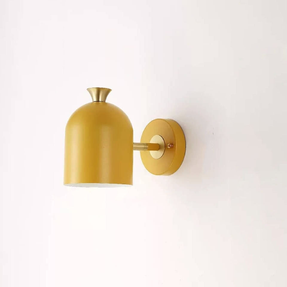Modern Macaron Metal Cylinder Wall Light with 1 Bulb