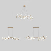 LeafLuxe - Designer chandelier made of ceramic for a refined interior