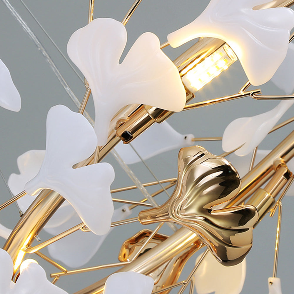 LeafLuxe - Designer chandelier made of ceramic for a refined interior