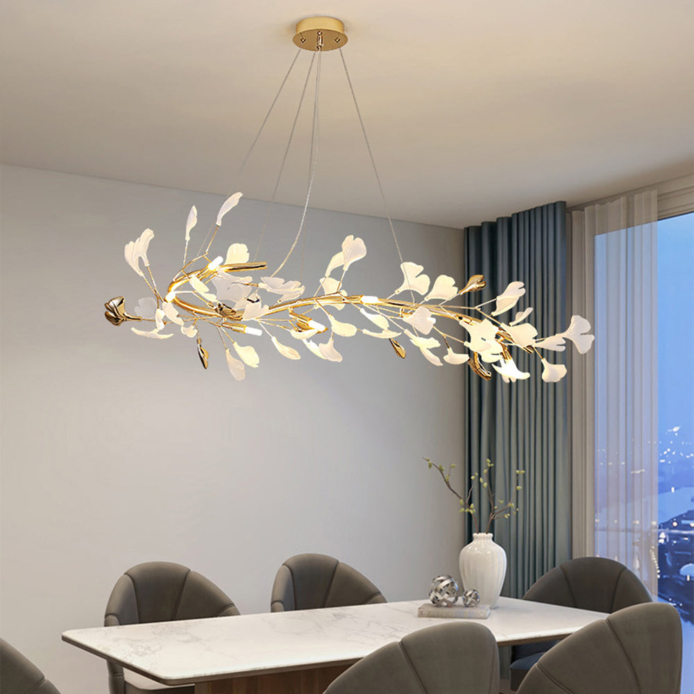 LeafLuxe - Designer chandelier made of ceramic for a refined interior