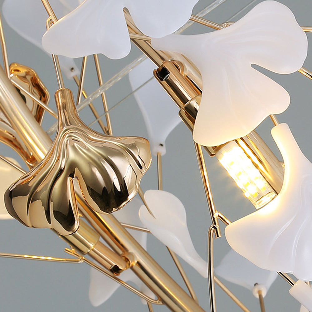 LeafLuxe - Designer chandelier made of ceramic for a refined interior