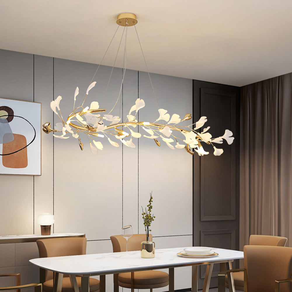 LeafLuxe - Designer chandelier made of ceramic for a refined interior