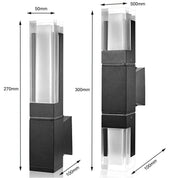 UrbanGlow - Aluminium-Acrylic Minimalist LED Wall Light