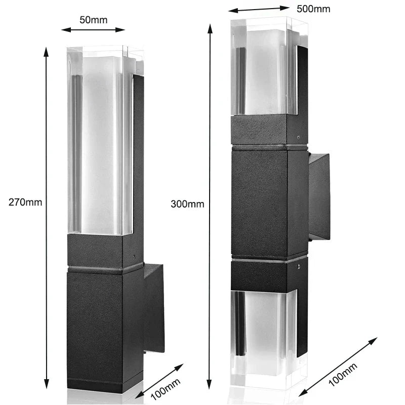 UrbanGlow - Aluminium-Acrylic Minimalist LED Wall Light