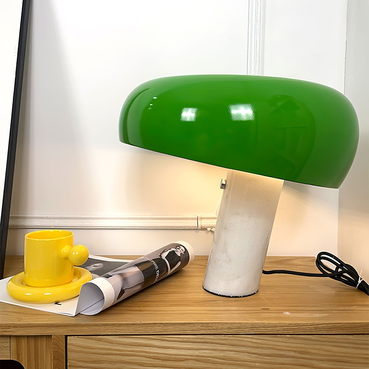 StoneGlow - Decorative Marble Table Lamp, Where Elegance and Warmth Come Together