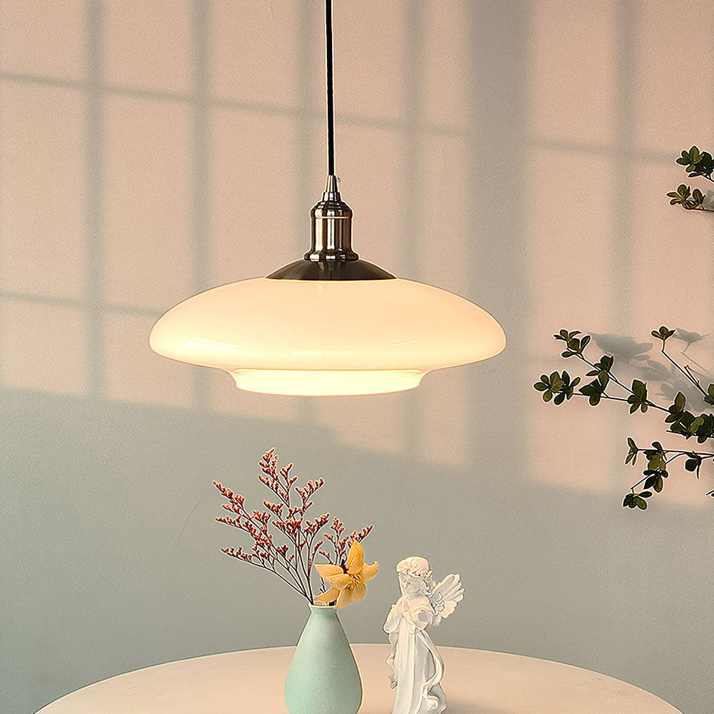 ClarteElegante - Modern White Glass Pendant Light