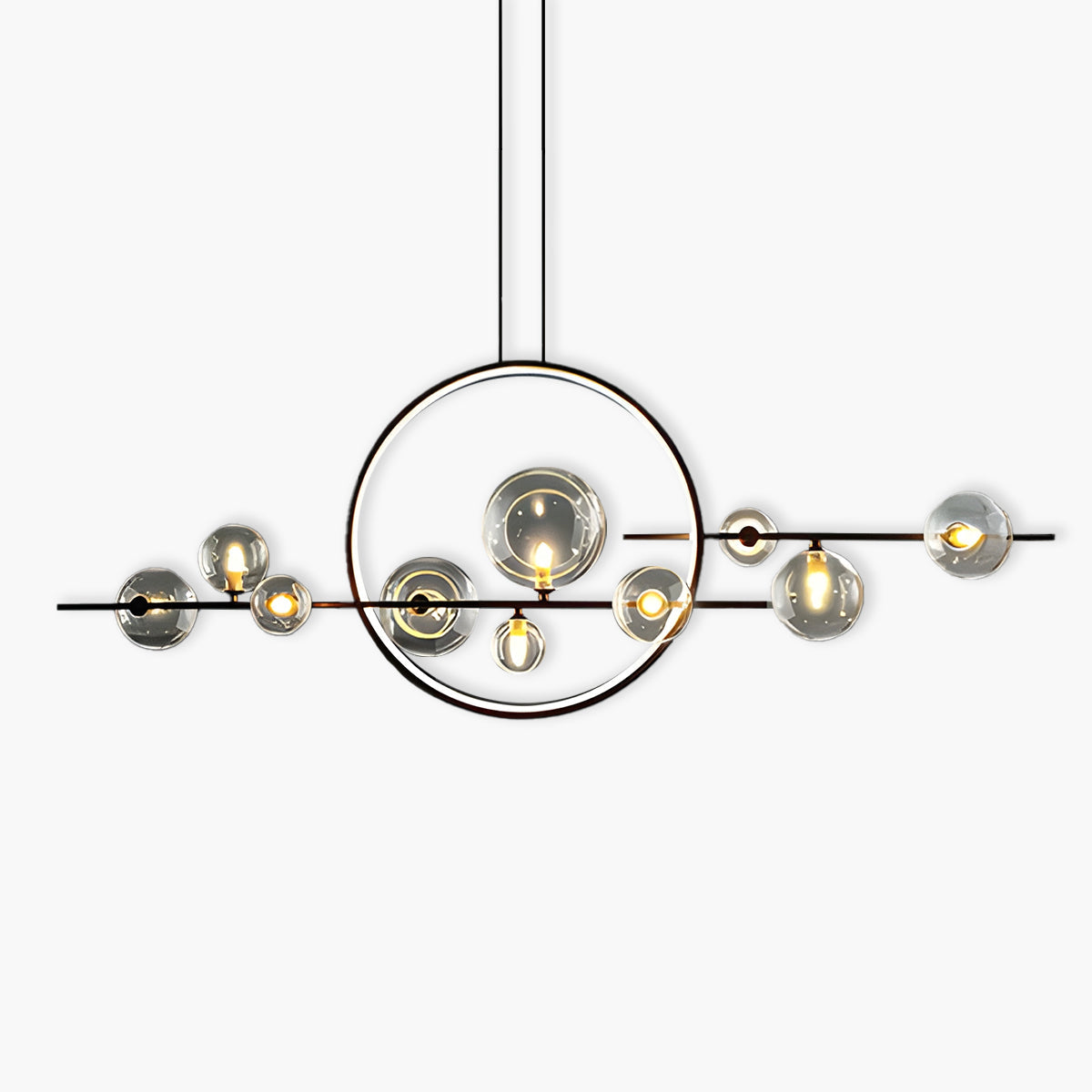 LumiereSpherique - Artistic Glass Chandelier