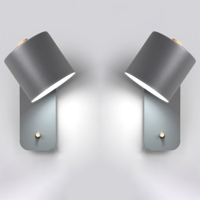 Modern LED Wall Lamps with Switch for Interior Decoration