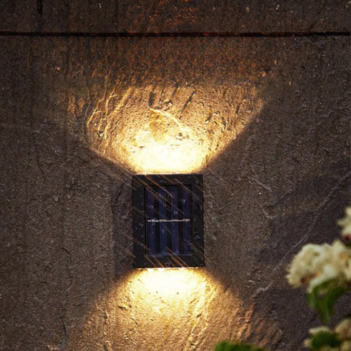 SolarGlow - Wireless LED Solar Wall Lights Deluxe for a Perfect Atmosphere in Your Garden