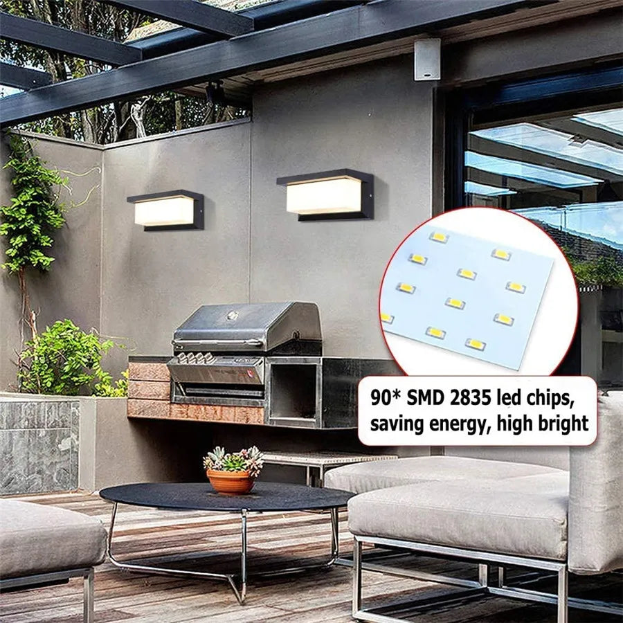 HorizonHalo - Modern Outdoor Wall Light